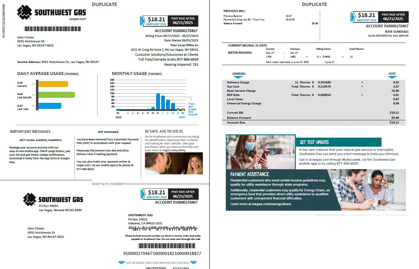  Minol USA business utility bill 
